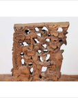 Chinese Antique 1900s Hand Carved Wooden Corbel with Deities Mounted on Base-12. Asian & Chinese Furniture, Art, Antiques, Vintage Home Décor for sale at FEA Home