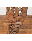 Chinese Antique 1900s Hand Carved Wooden Corbel with Deities Mounted on Base-13. Asian & Chinese Furniture, Art, Antiques, Vintage Home Décor for sale at FEA Home