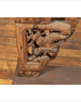 Chinese Antique 1900s Hand Carved Wooden Corbel with Deities Mounted on Base-14. Asian & Chinese Furniture, Art, Antiques, Vintage Home Décor for sale at FEA Home