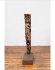 Chinese Antique 1900s Hand Carved Wooden Corbel with Deities Mounted on Base-10. Asian & Chinese Furniture, Art, Antiques, Vintage Home Décor for sale at FEA Home