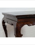 Chinese Antique Center Hall Table with Black Lacquered Top and Cabriole Legs-15. Asian & Chinese Furniture, Art, Antiques, Vintage Home Décor for sale at FEA Home