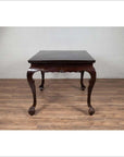 Chinese Antique Center Hall Table with Black Lacquered Top and Cabriole Legs-16. Asian & Chinese Furniture, Art, Antiques, Vintage Home Décor for sale at FEA Home