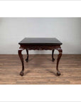 Chinese Antique Center Hall Table with Black Lacquered Top and Cabriole Legs-17. Asian & Chinese Furniture, Art, Antiques, Vintage Home Décor for sale at FEA Home