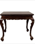Chinese Antique Center Hall Table with Black Lacquered Top and Cabriole Legs-1. Asian & Chinese Furniture, Art, Antiques, Vintage Home Décor for sale at FEA Home