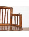 Chinese Antique Child's Corner Chair with Bamboo Frame and Hexagonal Base-10. Asian & Chinese Furniture, Art, Antiques, Vintage Home Décor for sale at FEA Home