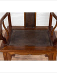 Chinese Antique Ming Dynasty Style Scholar's Lamp-Hanger Chair with Rattan Inset-11. Asian & Chinese Furniture, Art, Antiques, Vintage Home Décor for sale at FEA Home