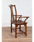 Chinese Ming Style Scholar's Lamp Hanger Chair - Rattan-16. Asian & Chinese Furniture, Art, Antiques, Vintage Home Décor for sale at FEA Home