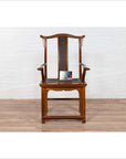 Chinese Antique Ming Dynasty Style Scholar's Lamp-Hanger Chair with Rattan Inset-4. Asian & Chinese Furniture, Art, Antiques, Vintage Home Décor for sale at FEA Home