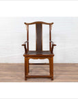 Chinese Antique Ming Dynasty Style Scholar's Lamp-Hanger Chair with Rattan Inset-5. Asian & Chinese Furniture, Art, Antiques, Vintage Home Décor for sale at FEA Home