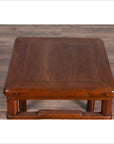Chinese Antique Ming Style Side Table with Humpback Stretcher and Brown Patina-11. Asian & Chinese Furniture, Art, Antiques, Vintage Home Décor for sale at FEA Home