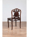 Chinese Antique Rosewood Side Chair with Open Fretwork and Marble Medallion-13. Asian & Chinese Furniture, Art, Antiques, Vintage Home Décor for sale at FEA Home