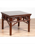 Chinese Antique Side Table with Open Fretwork Design and Dark Wood Patina-14. Asian & Chinese Furniture, Art, Antiques, Vintage Home Décor for sale at FEA Home