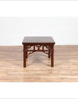 Chinese Antique Side Table with Open Fretwork Design and Dark Wood Patina-2. Asian & Chinese Furniture, Art, Antiques, Vintage Home Décor for sale at FEA Home
