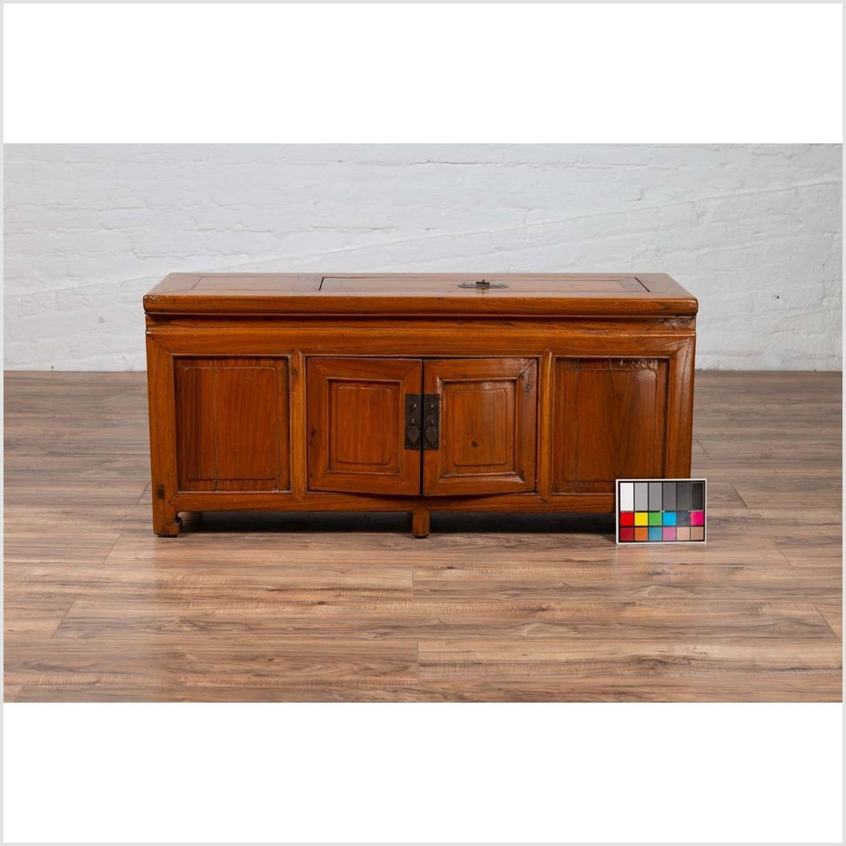 Chinese Antique Two-Door Buffet with Faux Doors and Upper Removable Panel-4. Asian & Chinese Furniture, Art, Antiques, Vintage Home Décor for sale at FEA Home