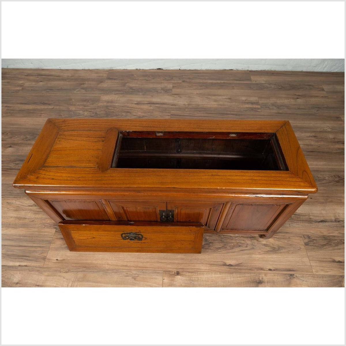 Chinese Antique Two-Door Buffet with Faux Doors and Upper Removable Panel-10. Asian & Chinese Furniture, Art, Antiques, Vintage Home Décor for sale at FEA Home