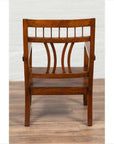 Chinese Art Deco 1950s Elmwood Armchair - Pierced & Curved-12. Asian & Chinese Furniture, Art, Antiques, Vintage Home Décor for sale at FEA Home