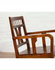 Chinese Art Deco 1950s Elmwood Armchair - Pierced & Curved-9. Asian & Chinese Furniture, Art, Antiques, Vintage Home Décor for sale at FEA Home