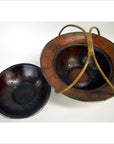Chinese Bamboo Hat Basket-6. Asian & Chinese Furniture, Art, Antiques, Vintage Home Décor for sale at FEA Home