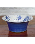 Chinese Blue and White Porcelain Basin with Floral Motifs-13. Asian & Chinese Furniture, Art, Antiques, Vintage Home Décor for sale at FEA Home