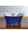 Chinese Blue and White Porcelain Basin with Floral Motifs-14. Asian & Chinese Furniture, Art, Antiques, Vintage Home Décor for sale at FEA Home