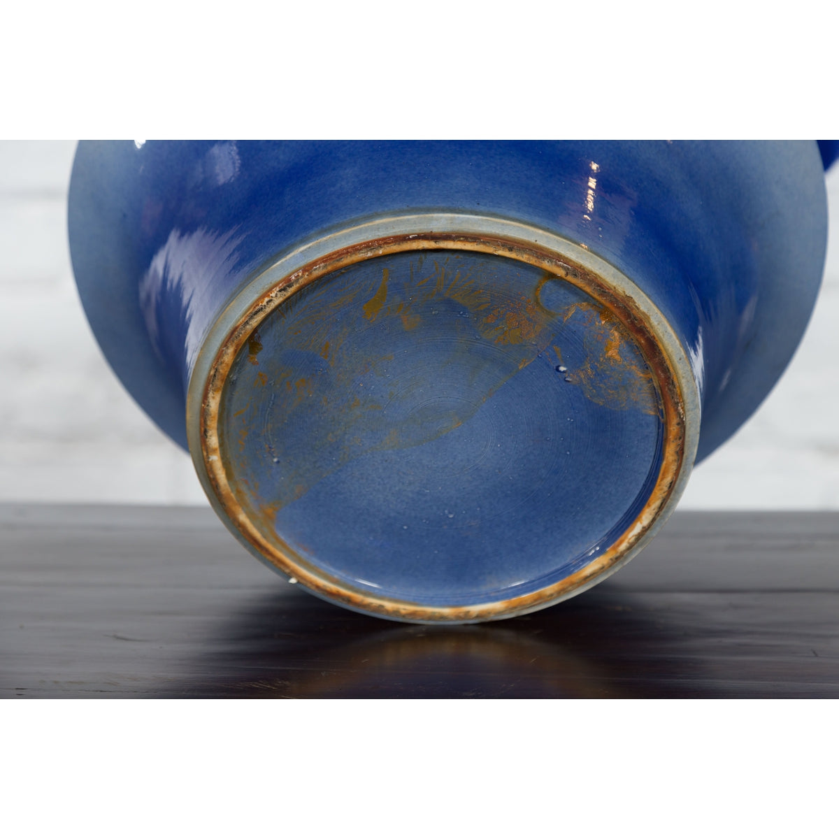 Chinese Blue and White Porcelain Basin with Floral Motifs-15. Asian & Chinese Furniture, Art, Antiques, Vintage Home Décor for sale at FEA Home