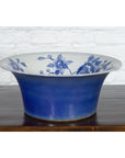 Chinese Blue and White Porcelain Basin with Floral Motifs-3. Asian & Chinese Furniture, Art, Antiques, Vintage Home Décor for sale at FEA Home