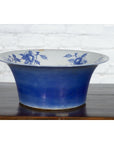 Chinese Blue and White Porcelain Basin with Floral Motifs-4. Asian & Chinese Furniture, Art, Antiques, Vintage Home Décor for sale at FEA Home
