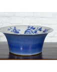 Chinese Blue and White Porcelain Basin with Floral Motifs-8. Asian & Chinese Furniture, Art, Antiques, Vintage Home Décor for sale at FEA Home