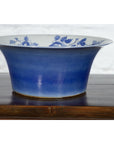 Chinese Blue and White Porcelain Basin with Floral Motifs-9. Asian & Chinese Furniture, Art, Antiques, Vintage Home Décor for sale at FEA Home