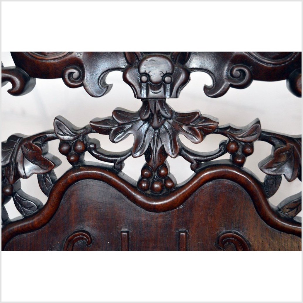 Chinese Carved Rosewood Chair-5. Asian & Chinese Furniture, Art, Antiques, Vintage Home Décor for sale at FEA Home