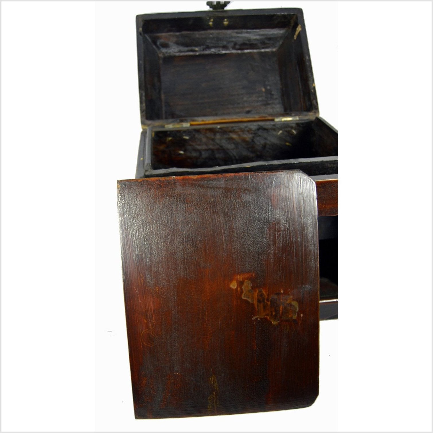 Chinese Coffin Shaped Money Box-4. Asian & Chinese Furniture, Art, Antiques, Vintage Home Décor for sale at FEA Home