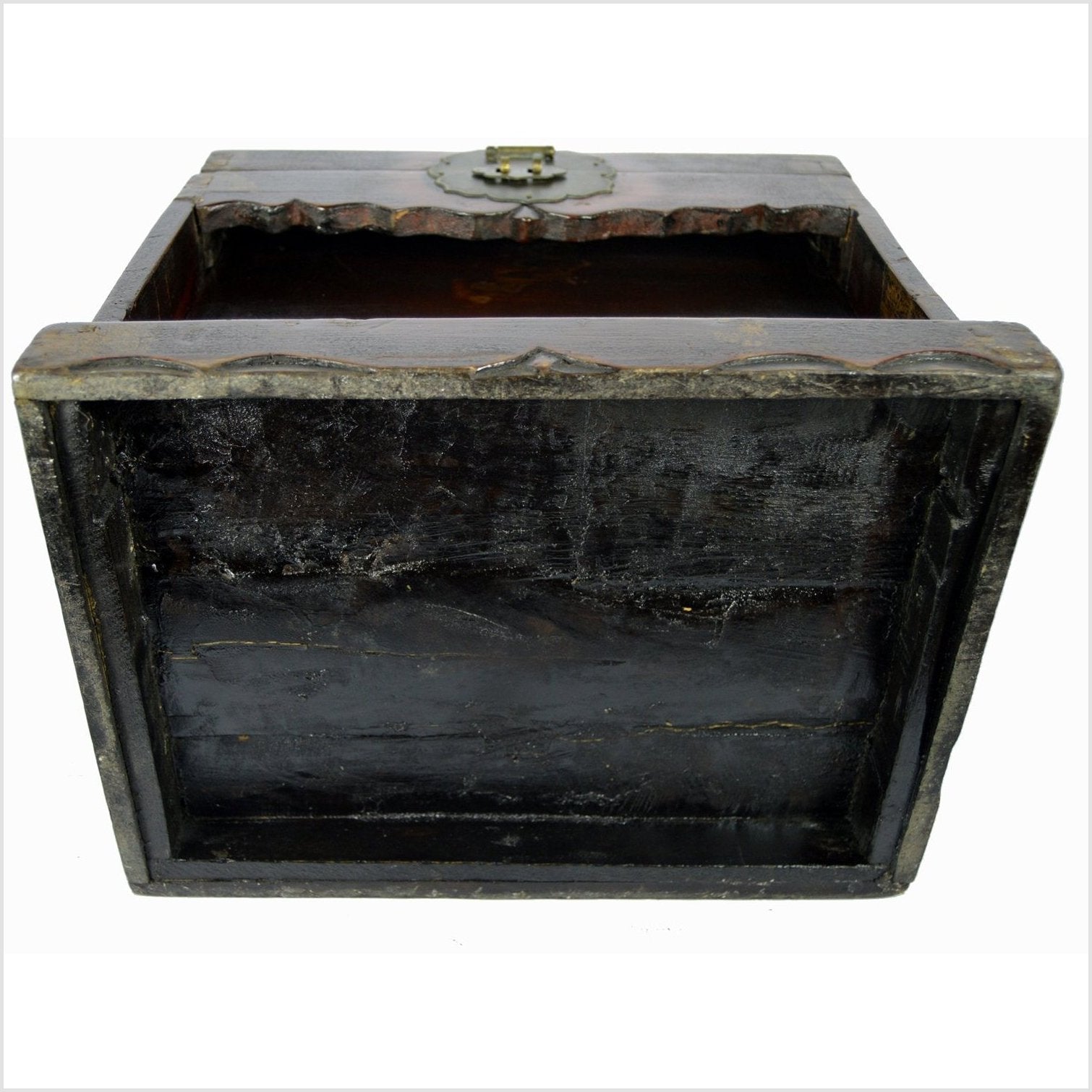 Chinese Coffin Shaped Money Box-5. Asian & Chinese Furniture, Art, Antiques, Vintage Home Décor for sale at FEA Home