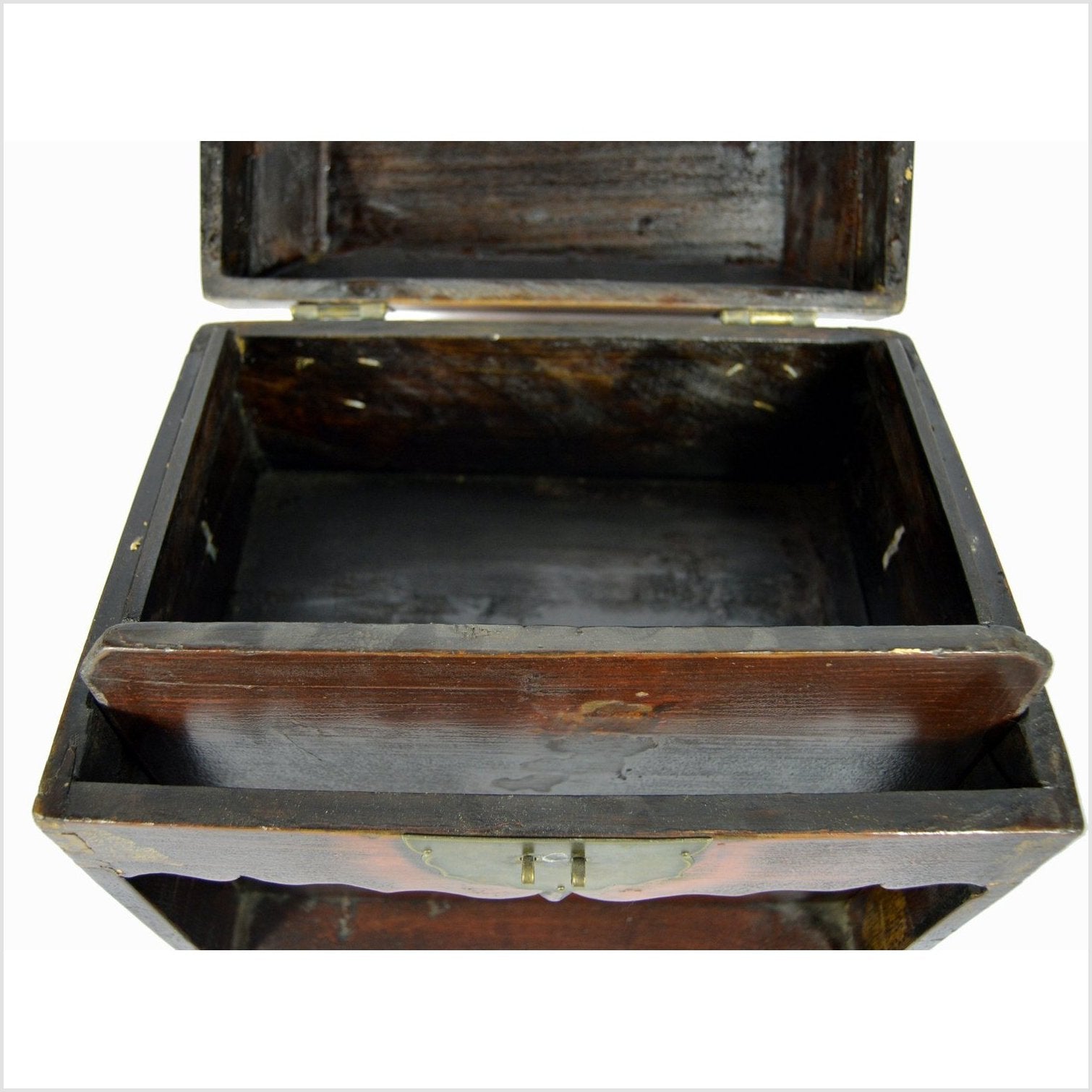 Chinese Coffin Shaped Money Box-6. Asian & Chinese Furniture, Art, Antiques, Vintage Home Décor for sale at FEA Home