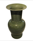 Chinese Crackle Celadon Porcelain Altar Vase-2. Asian & Chinese Furniture, Art, Antiques, Vintage Home Décor for sale at FEA Home