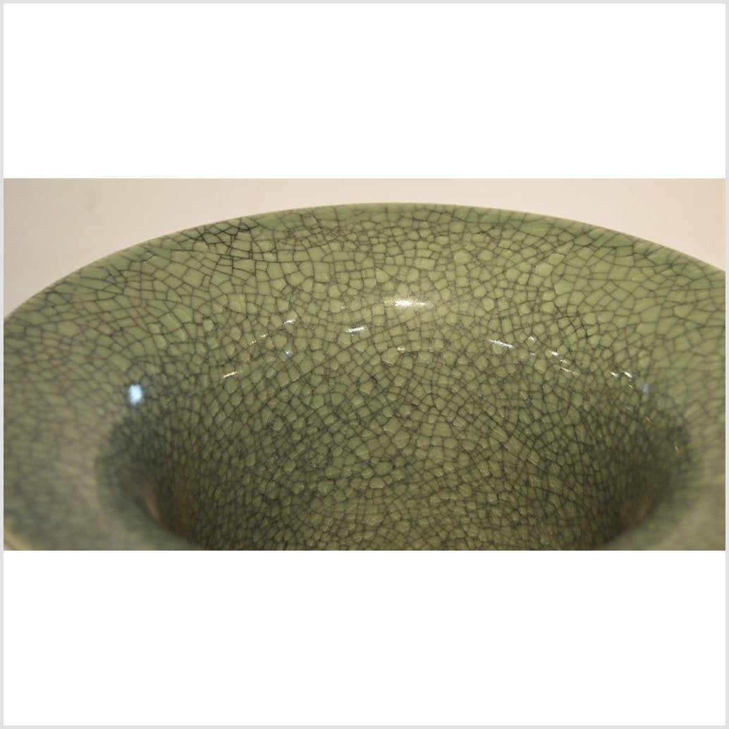 Chinese Crackle Celadon Porcelain Altar Vase-4. Asian & Chinese Furniture, Art, Antiques, Vintage Home Décor for sale at FEA Home