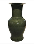 Chinese Crackle Celadon Porcelain Altar Vase-1. Asian & Chinese Furniture, Art, Antiques, Vintage Home Décor for sale at FEA Home