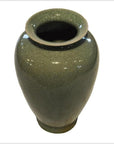 Chinese Crackle Celadon Porcelain Altar Vase-2. Asian & Chinese Furniture, Art, Antiques, Vintage Home Décor for sale at FEA Home