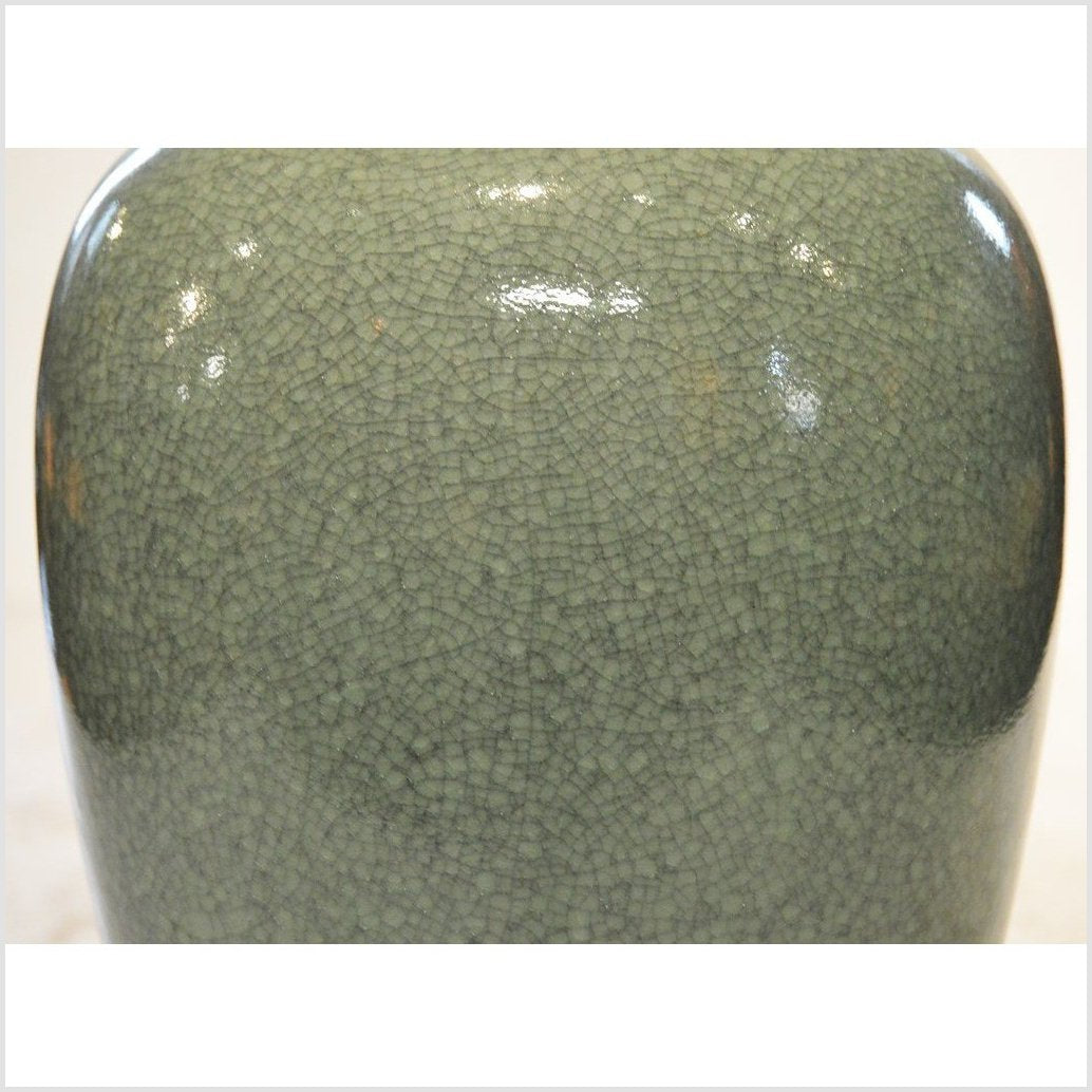 Chinese Crackle Celadon Porcelain Altar Vase-4. Asian & Chinese Furniture, Art, Antiques, Vintage Home Décor for sale at FEA Home