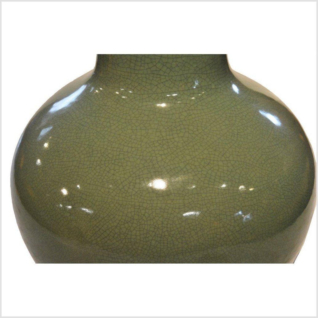 Chinese Crackle Celadon Porcelain Vase-4. Asian & Chinese Furniture, Art, Antiques, Vintage Home Décor for sale at FEA Home