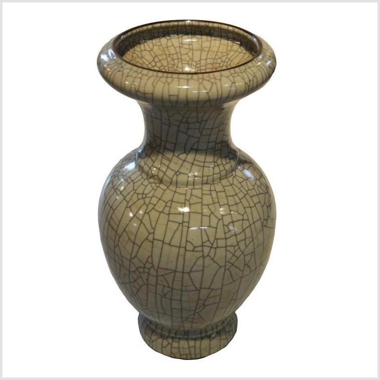 Chinese Crackle Celadon Vase-5. Asian & Chinese Furniture, Art, Antiques, Vintage Home Décor for sale at FEA Home