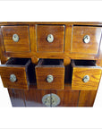 Chinese Elm Wood Apothecary Cabinet-3. Asian & Chinese Furniture, Art, Antiques, Vintage Home Décor for sale at FEA Home