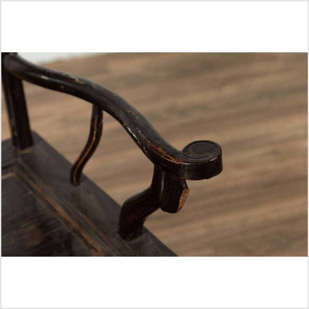 Chinese Elmwood Dark Patina Dengguayi Scholar's Lamp Armchair with Pierced Splat-14. Asian & Chinese Furniture, Art, Antiques, Vintage Home Décor for sale at FEA Home