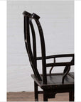 Chinese Elmwood Dark Patina Dengguayi Scholar's Lamp Armchair with Pierced Splat-17. Asian & Chinese Furniture, Art, Antiques, Vintage Home Décor for sale at FEA Home
