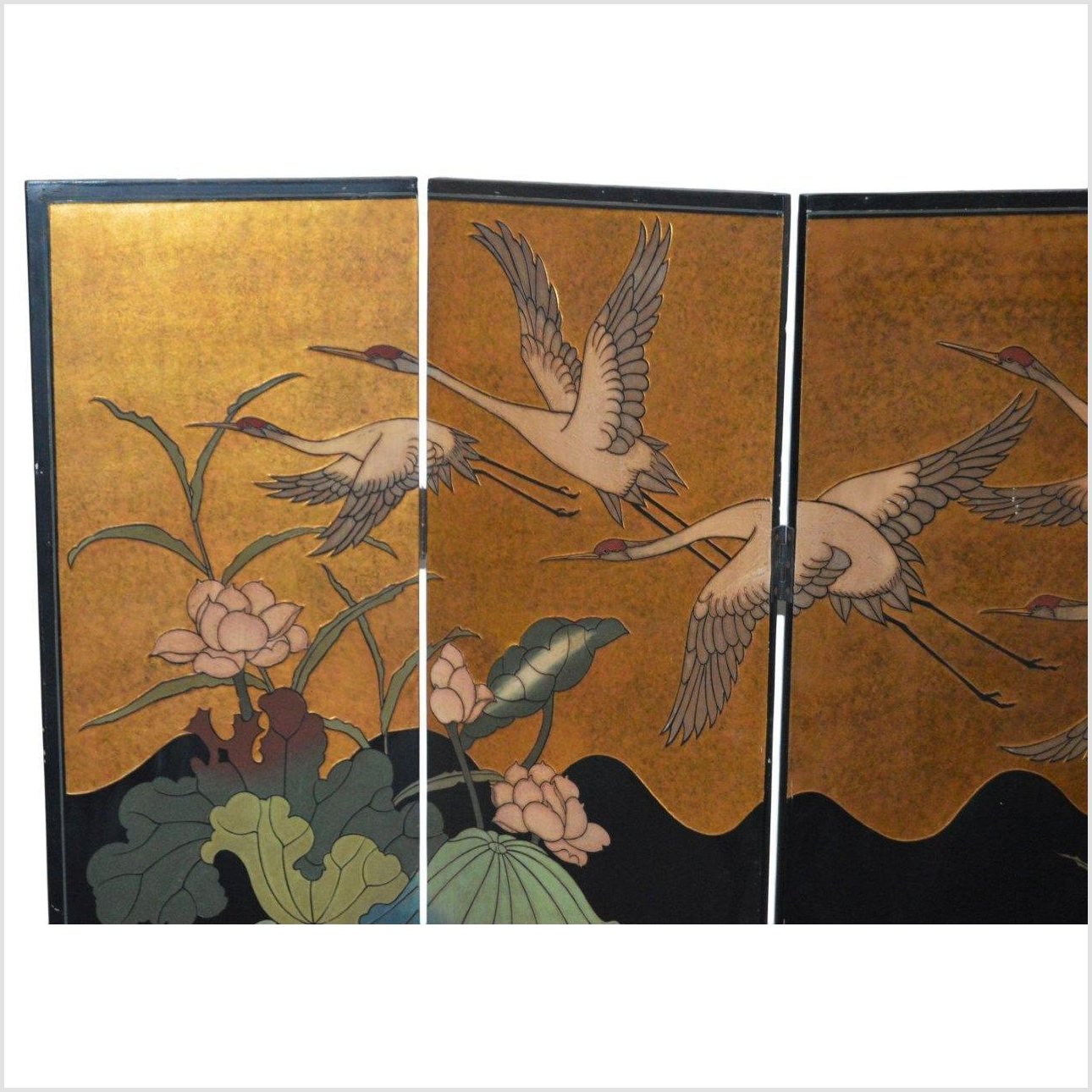 Chinese Gilt Screen-4. Asian & Chinese Furniture, Art, Antiques, Vintage Home Décor for sale at FEA Home