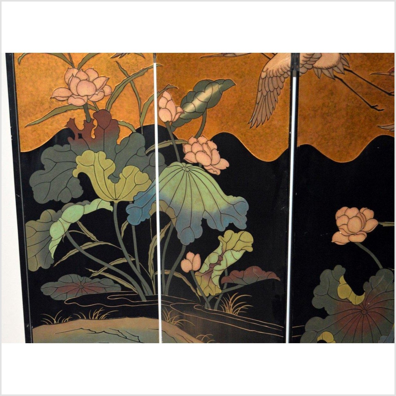 Chinese Gilt Screen-6. Asian & Chinese Furniture, Art, Antiques, Vintage Home Décor for sale at FEA Home