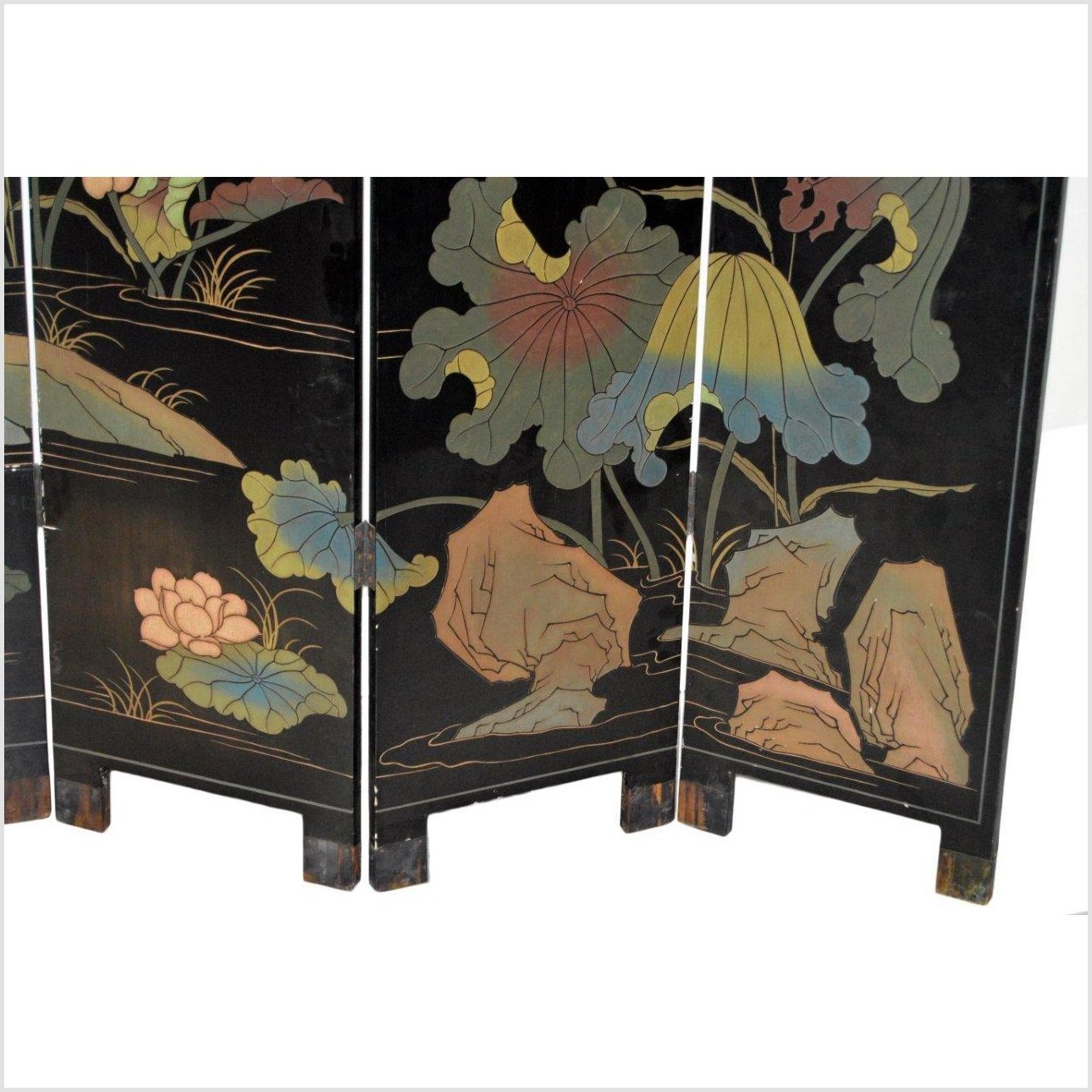 Chinese Gilt Screen-8. Asian & Chinese Furniture, Art, Antiques, Vintage Home Décor for sale at FEA Home