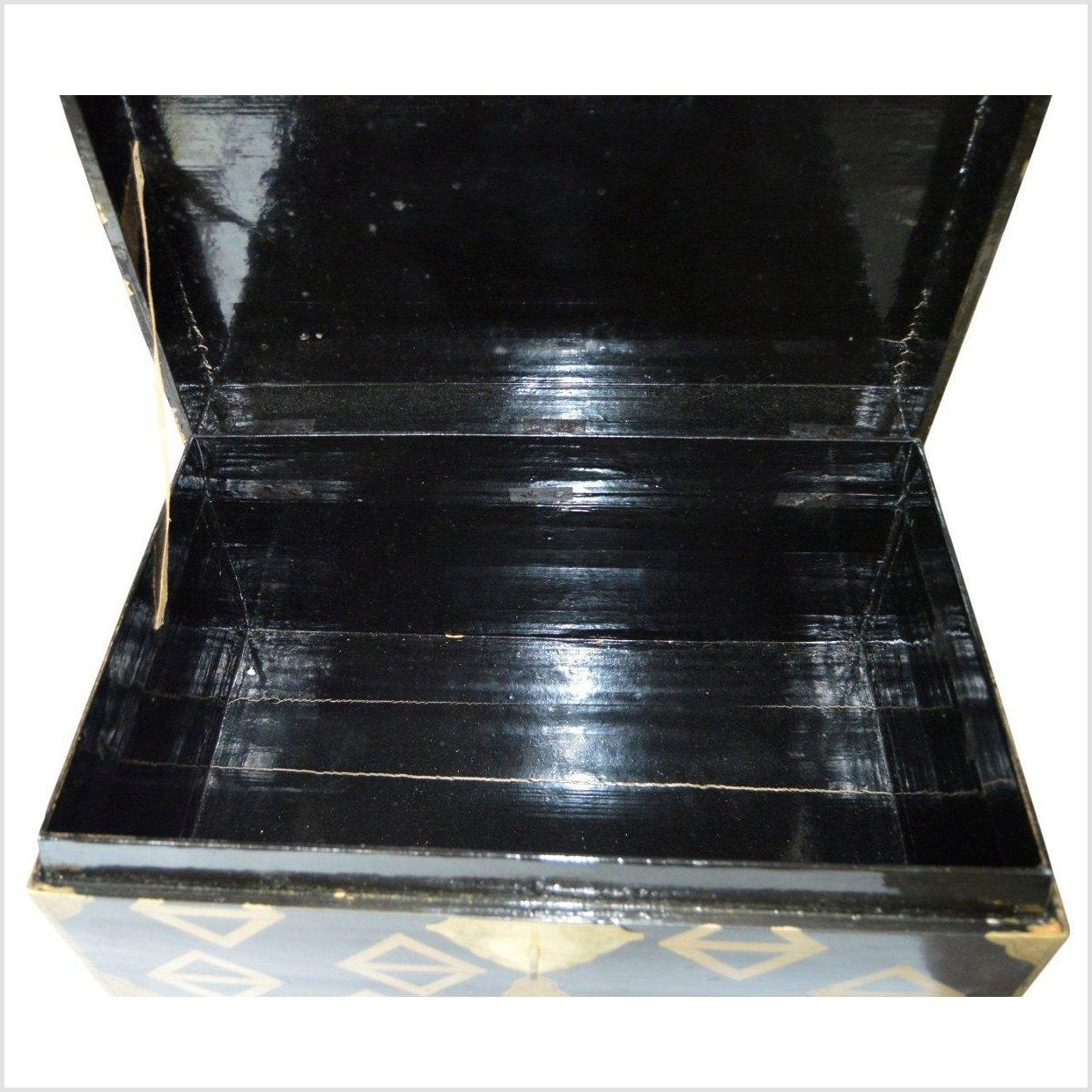 Chinese Gold Tone Lacquered Storage Chest-11. Asian & Chinese Furniture, Art, Antiques, Vintage Home Décor for sale at FEA Home