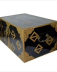 Chinese Gold Tone Lacquered Storage Chest-4. Asian & Chinese Furniture, Art, Antiques, Vintage Home Décor for sale at FEA Home