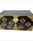 Chinese Gold Tone Lacquered Storage Chest-1. Asian & Chinese Furniture, Art, Antiques, Vintage Home Décor for sale at FEA Home