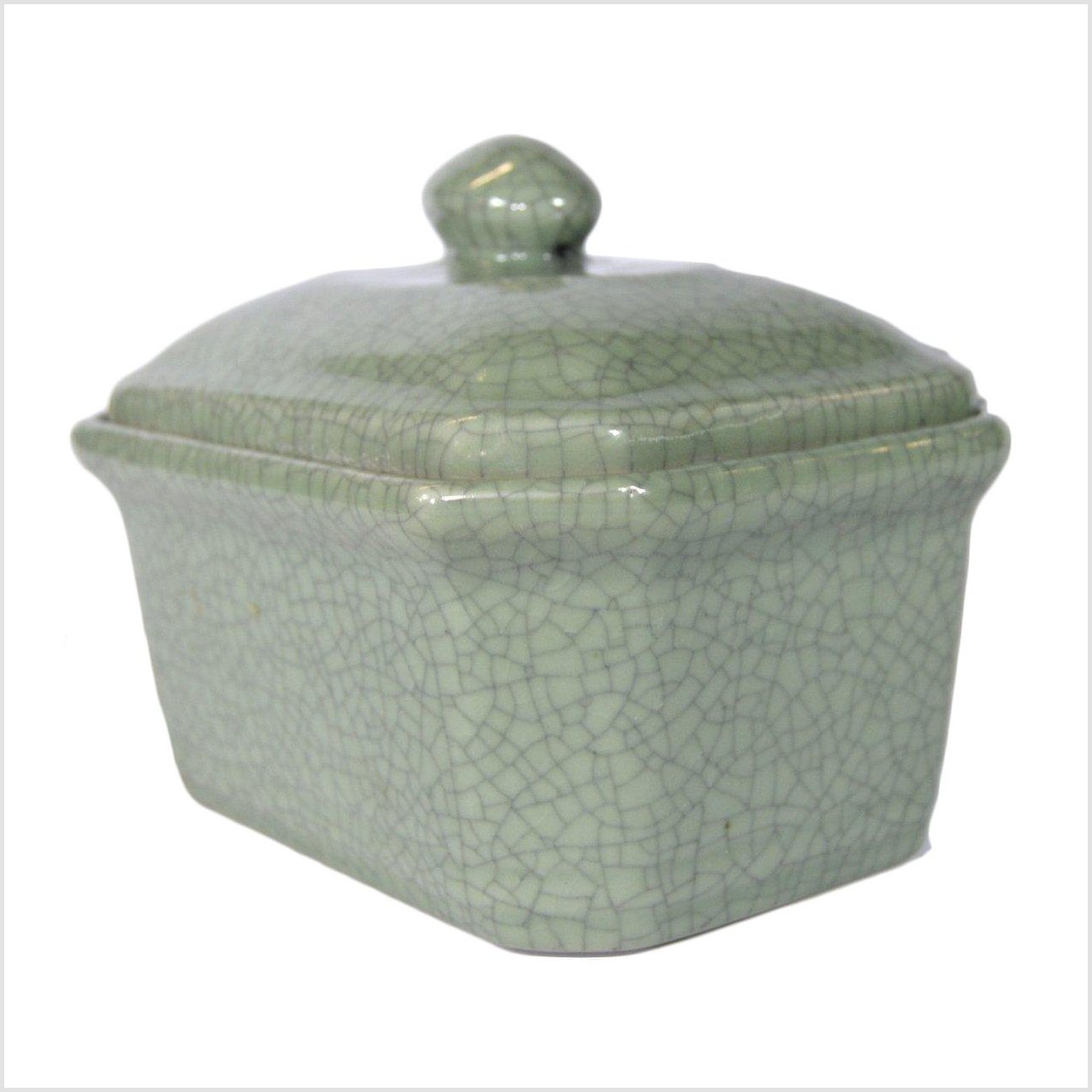 Chinese Green Celadon Container-5. Asian & Chinese Furniture, Art, Antiques, Vintage Home Décor for sale at FEA Home